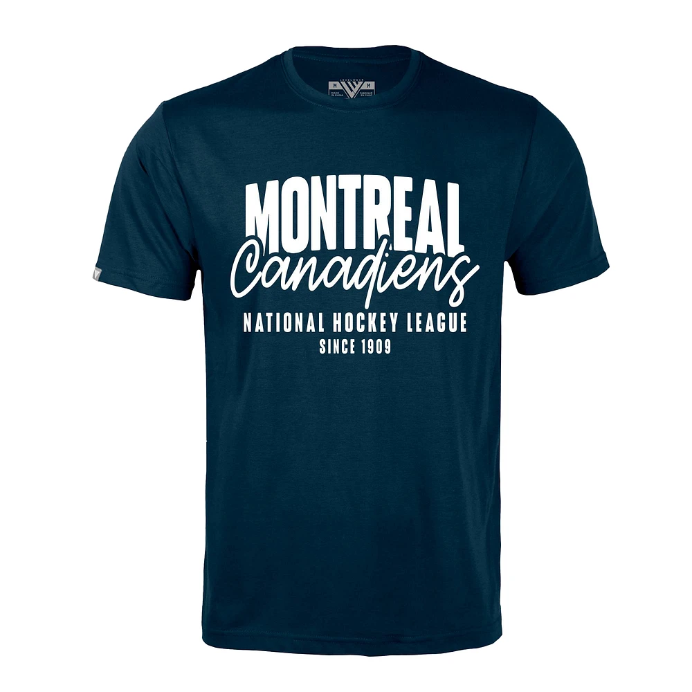 Men's Levelwear Navy Montreal Canadiens Richmond Response T-Shirt
