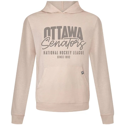 Men's Levelwear Khaki Ottawa Senators Relay Response Pullover Hoodie