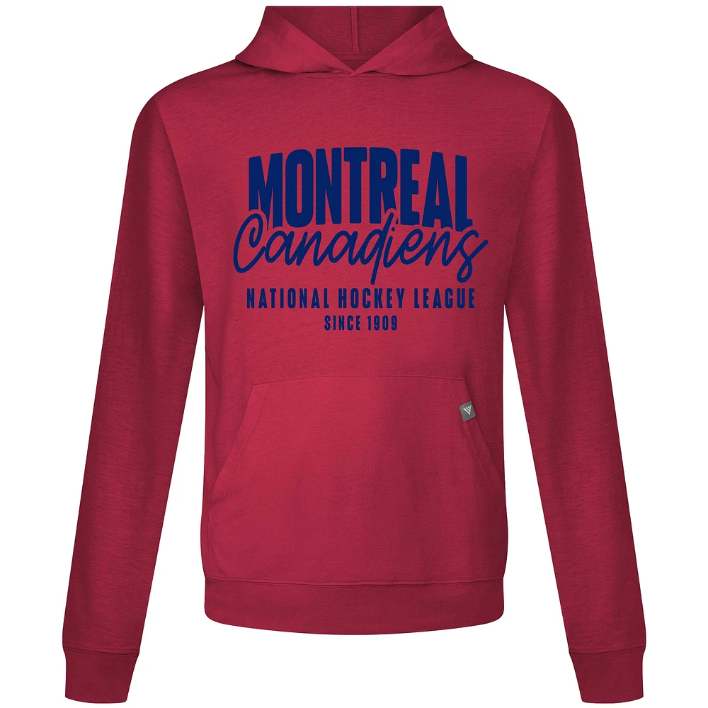 Men's Levelwear Red Montreal Canadiens Relay Response Pullover Hoodie
