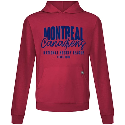 Men's Levelwear Red Montreal Canadiens Relay Response Pullover Hoodie
