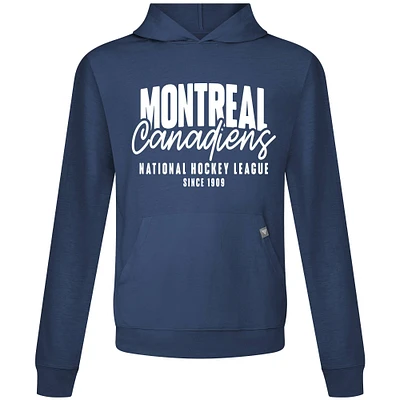 Men's Levelwear Navy Montreal Canadiens Relay Response Pullover Hoodie