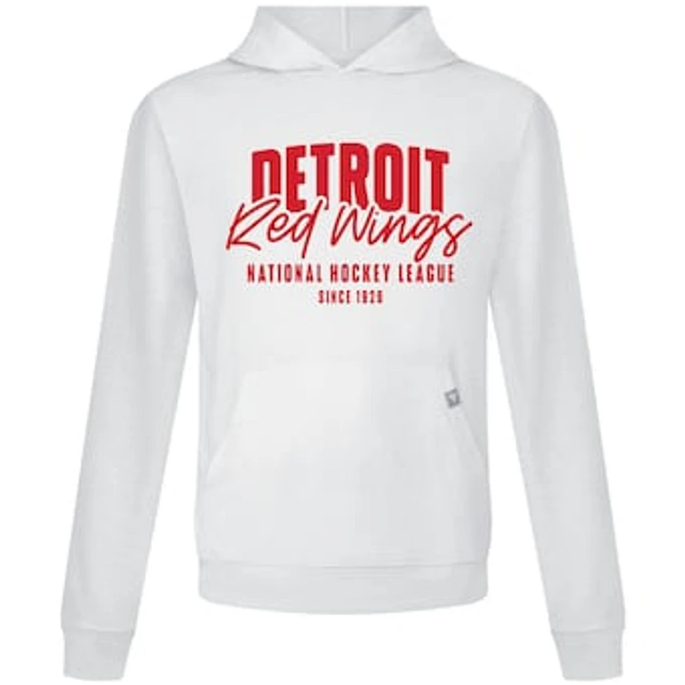 Men's Levelwear White Detroit Red Wings Relay Response Pullover Hoodie