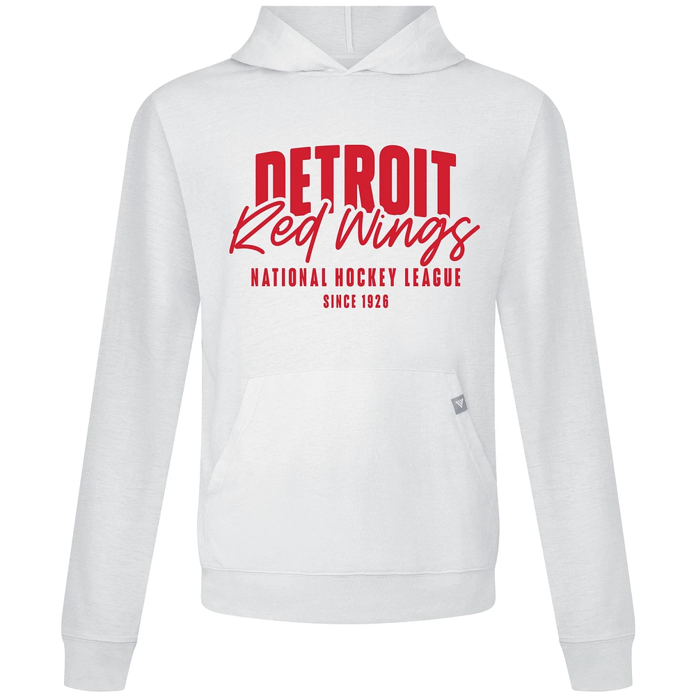 Men's Levelwear White Detroit Red Wings Relay Response Pullover Hoodie