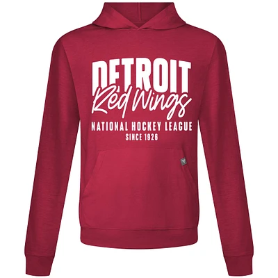 Men's Levelwear Red Detroit Wings Relay Response Pullover Hoodie