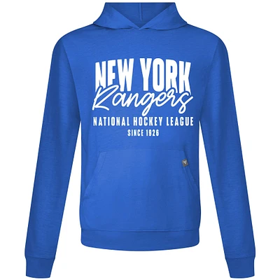 Men's Levelwear Royal New York Rangers Relay Response Pullover Hoodie