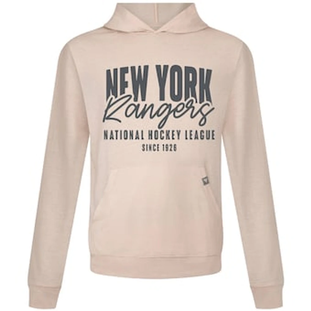 Men's Levelwear Khaki New York Rangers Relay Response Pullover Hoodie