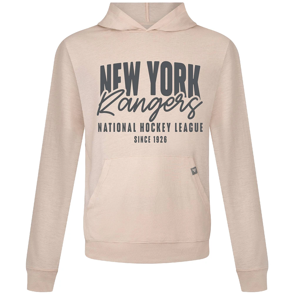 Men's Levelwear Khaki New York Rangers Relay Response Pullover Hoodie