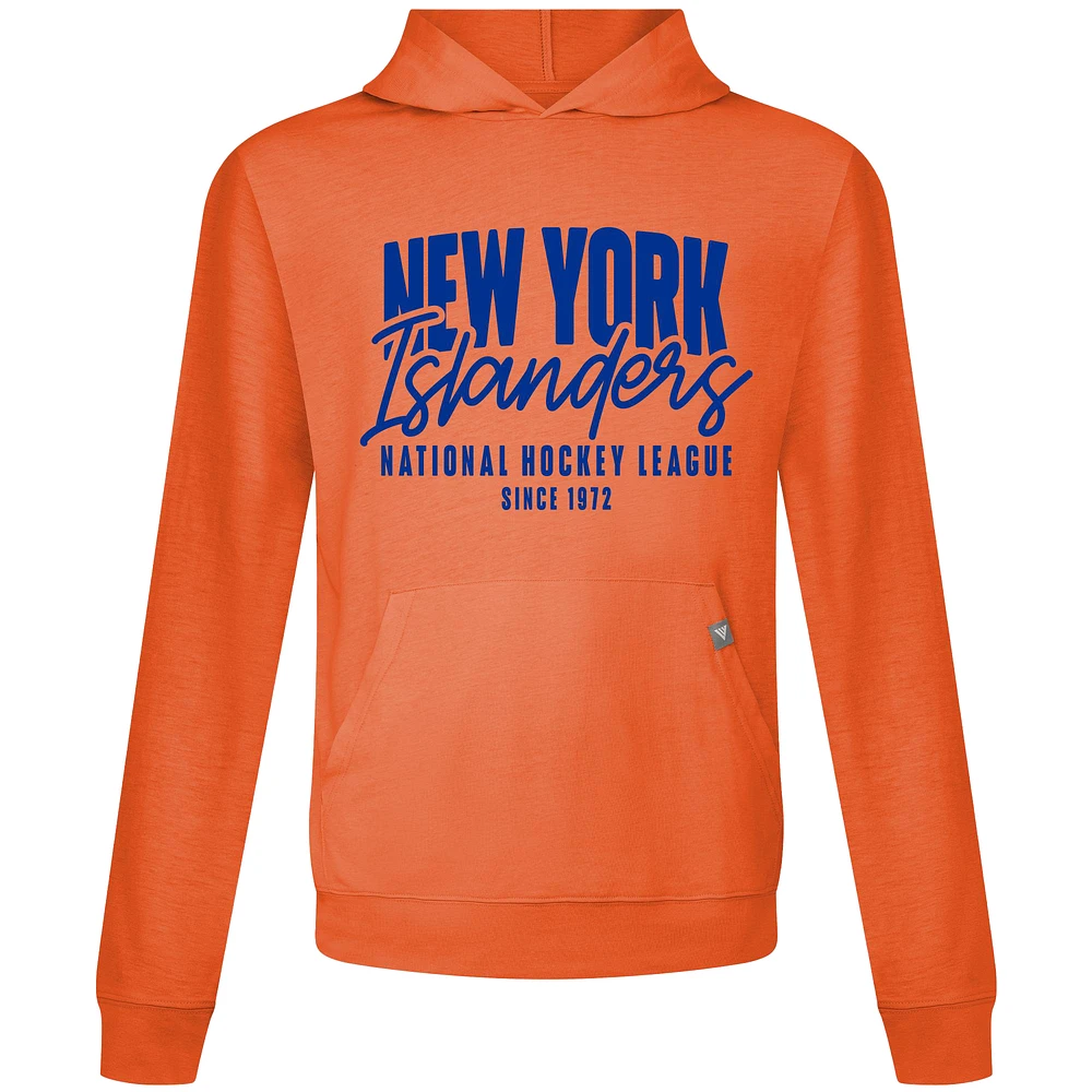 Men's Levelwear Orange New York Islanders Relay Response Pullover Hoodie