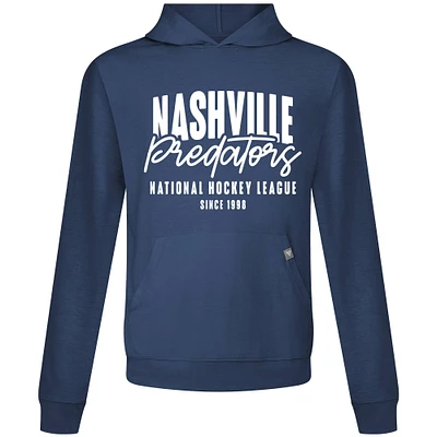 Men's Levelwear Navy Nashville Predators Relay Response Pullover Hoodie