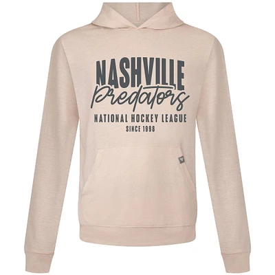 Men's Levelwear Khaki Nashville Predators Relay Response Pullover Hoodie