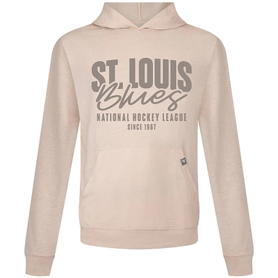 Men's Levelwear Khaki St. Louis Blues Relay Response Pullover Hoodie