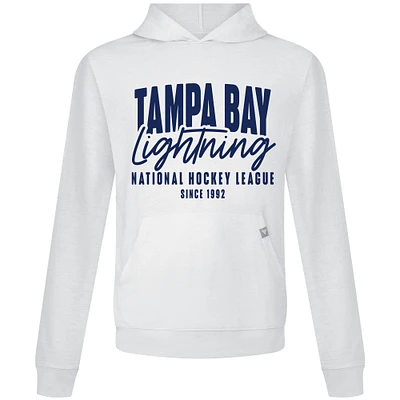 Men's Levelwear White Tampa Bay Lightning Relay Response Pullover Hoodie