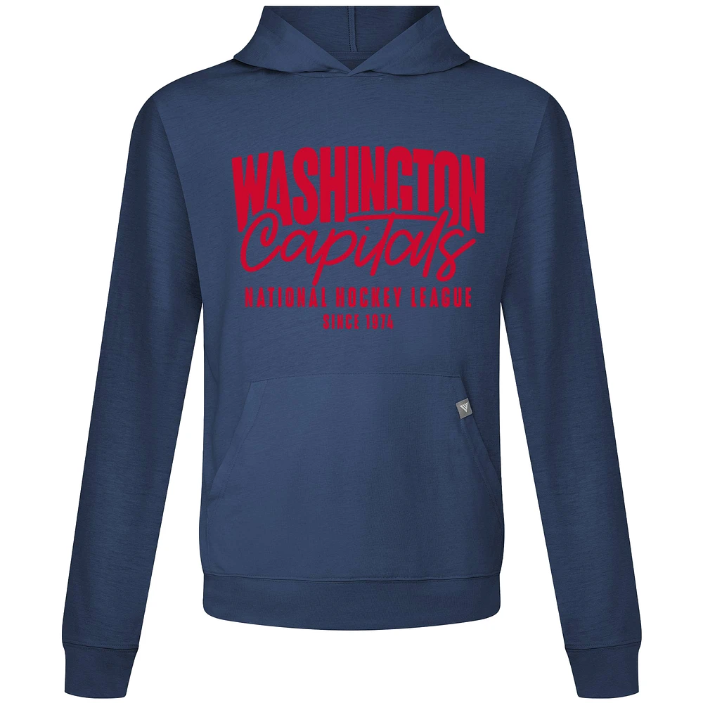 Men's Levelwear Navy Washington Capitals Relay Response Pullover Hoodie
