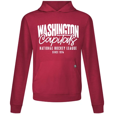 Men's Levelwear Red Washington Capitals Relay Response Pullover Hoodie