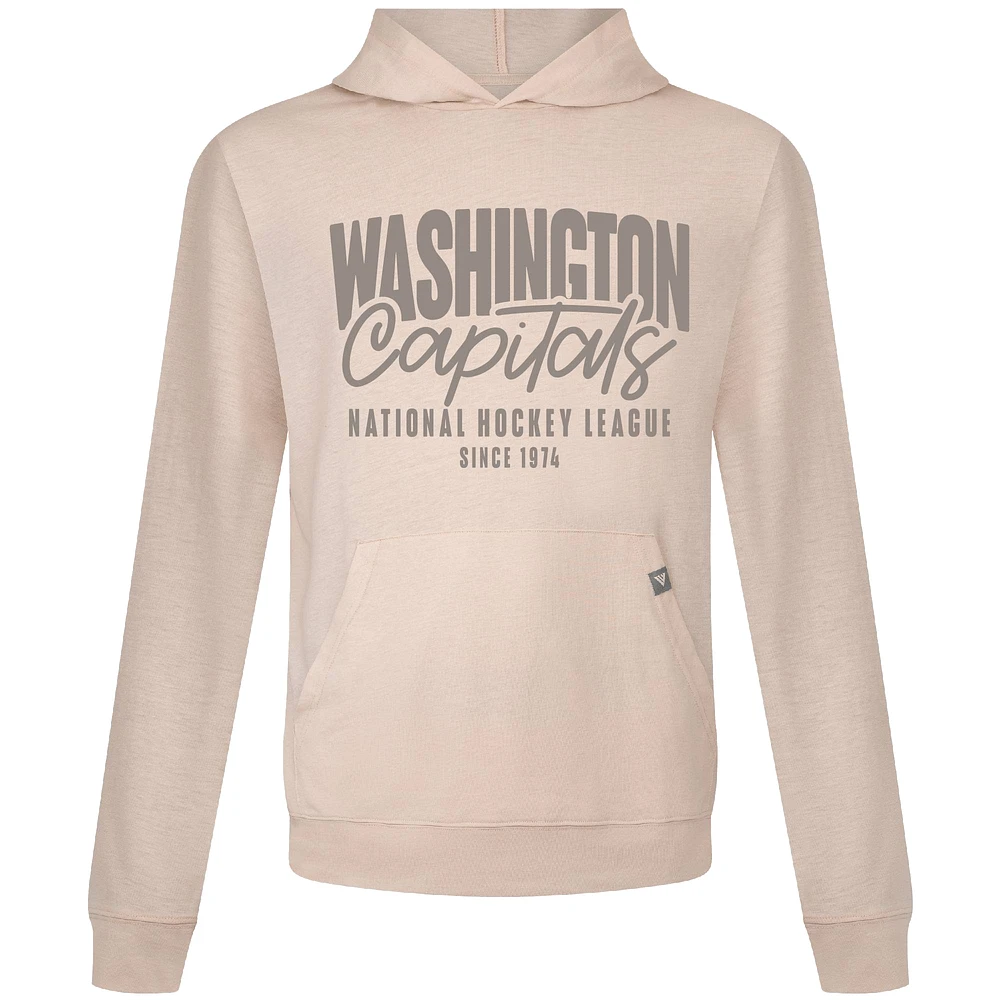 Men's Levelwear Khaki Washington Capitals Relay Response Pullover Hoodie