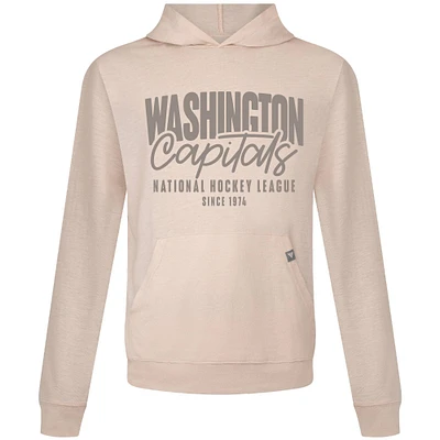Men's Levelwear Khaki Washington Capitals Relay Response Pullover Hoodie