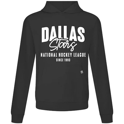 Men's Levelwear Black Dallas Stars Relay Response Pullover Hoodie