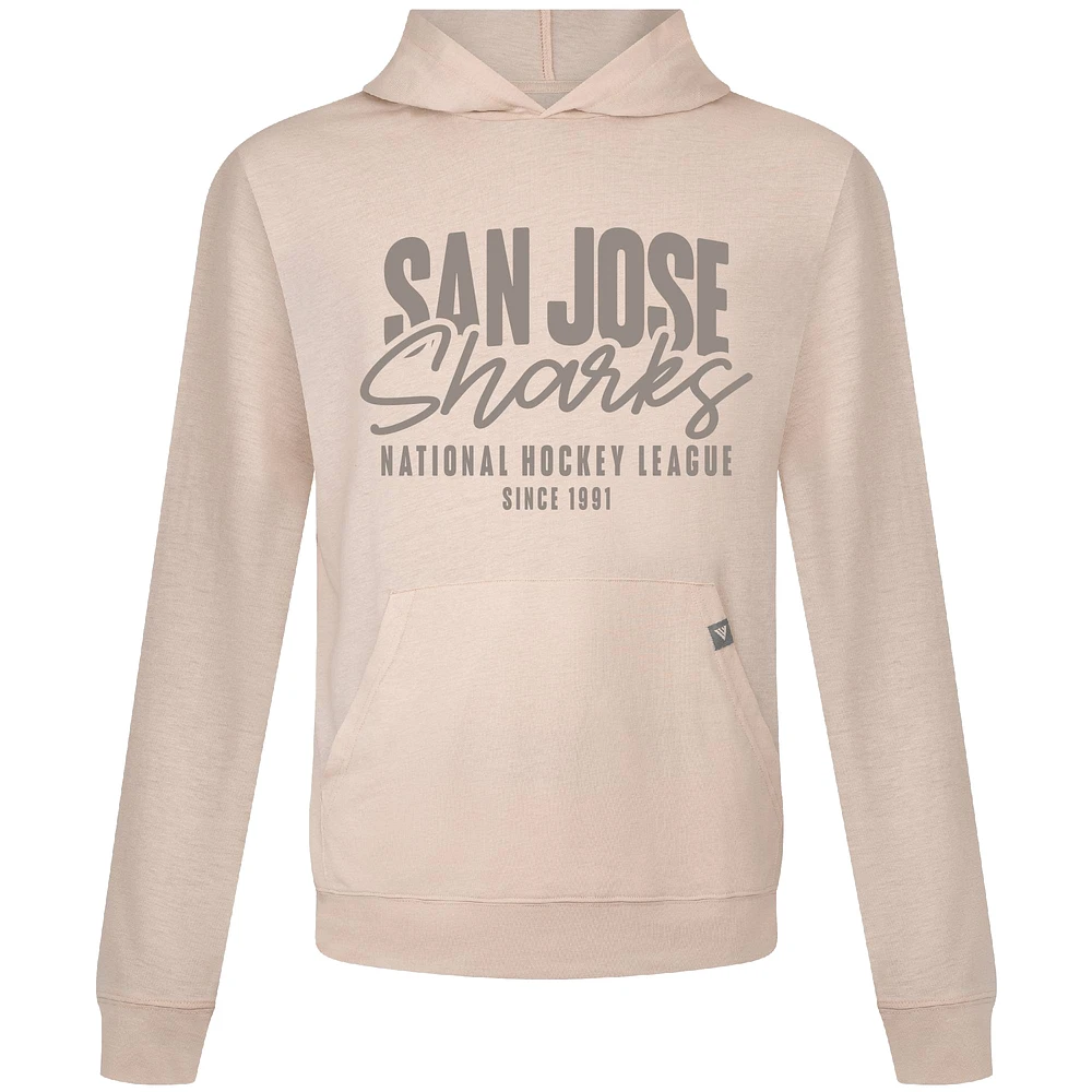 Men's Levelwear Khaki San Jose Sharks Relay Response Pullover Hoodie