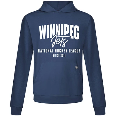 Men's Levelwear Navy Winnipeg Jets Relay Response Pullover Hoodie