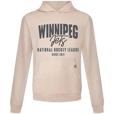 Men's Levelwear Khaki Winnipeg Jets Relay Response Pullover Hoodie