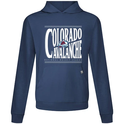 Men's Levelwear Navy Colorado Avalanche Relay Powerhouse Pullover Hoodie