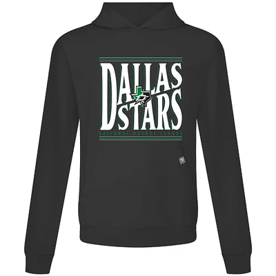Men's Levelwear Black Dallas Stars Relay Powerhouse Pullover Hoodie