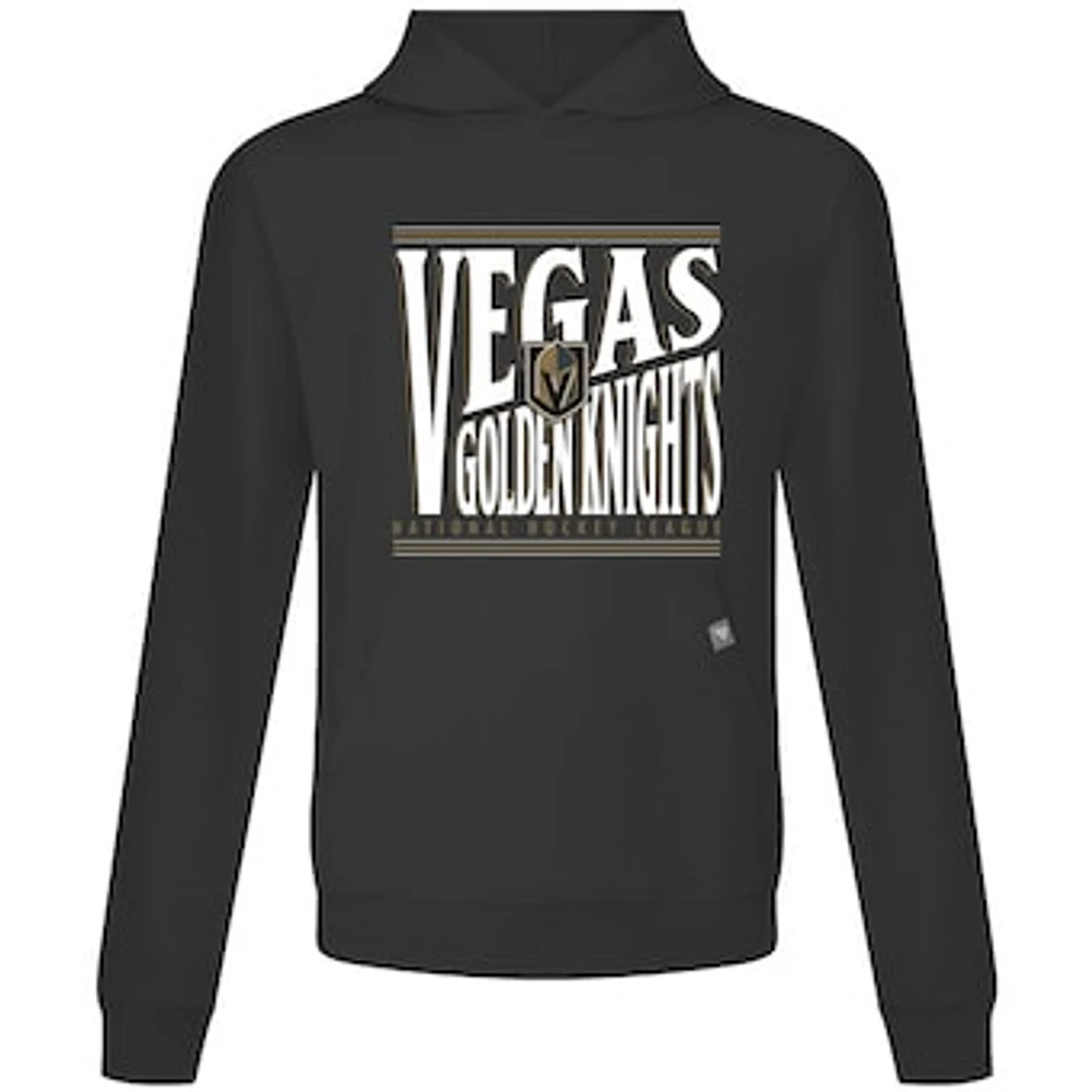 Men's Levelwear Black Vegas Golden Knights Relay Powerhouse Pullover Hoodie