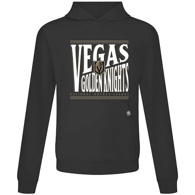 Men's Levelwear Black Vegas Golden Knights Relay Powerhouse Pullover Hoodie