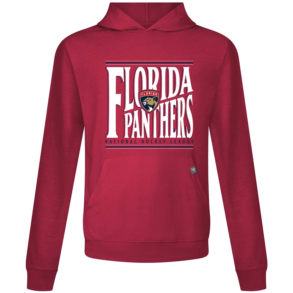 Men's Levelwear Red Florida Panthers Relay Powerhouse Pullover Hoodie