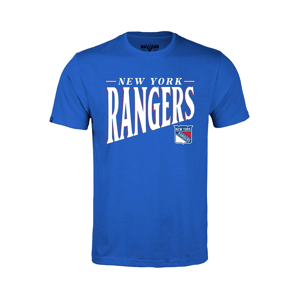 Youth Levelwear Royal New York Rangers Little Richmond Tally T-Shirt
