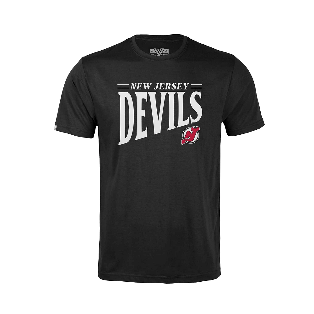 Youth Levelwear Black New Jersey Devils Little Richmond Tally T-Shirt