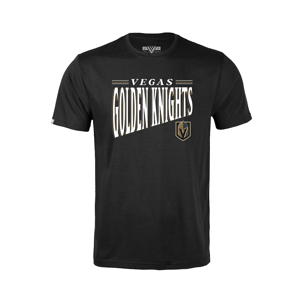 Youth Levelwear Black Vegas Golden Knights Little Richmond Tally T-Shirt
