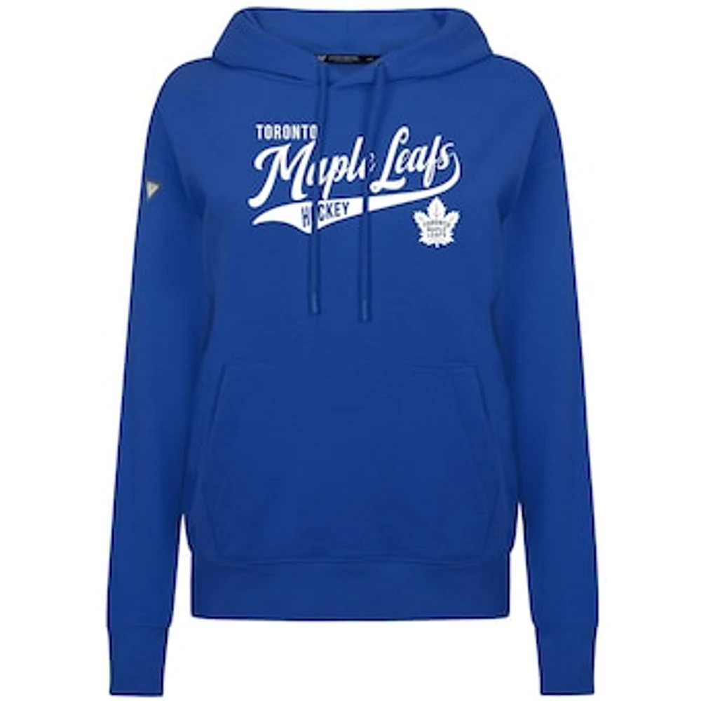 Women's Levelwear Royal Toronto Maple Leafs Adorn Glide Pullover Hoodie