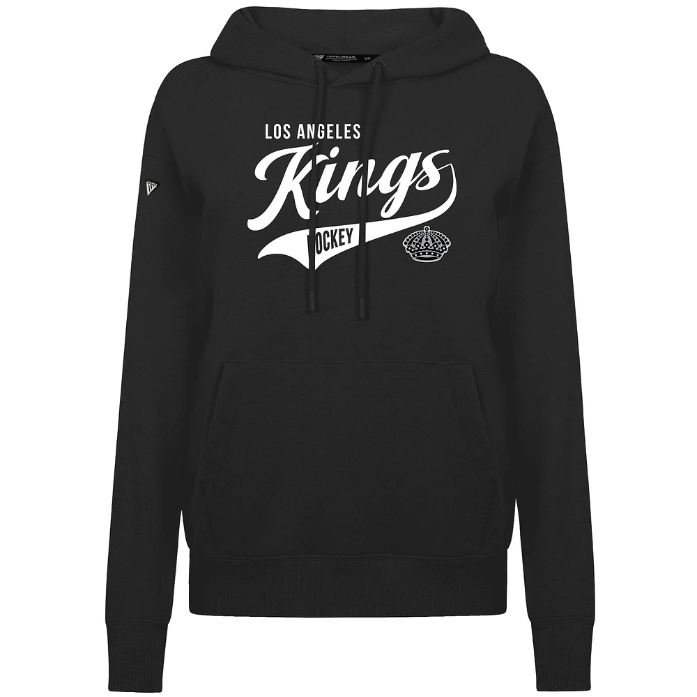 Women's Levelwear Black Los Angeles Kings Adorn Glide Pullover Hoodie