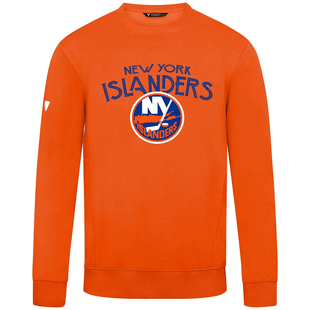 Men's Levelwear Orange New York Islanders Zane Mission Sweatshirt