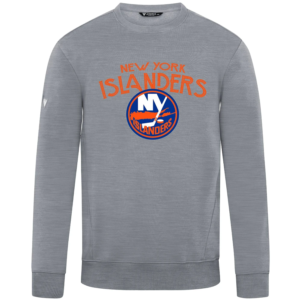 Men's Levelwear Gray New York Islanders Zane Mission Sweatshirt