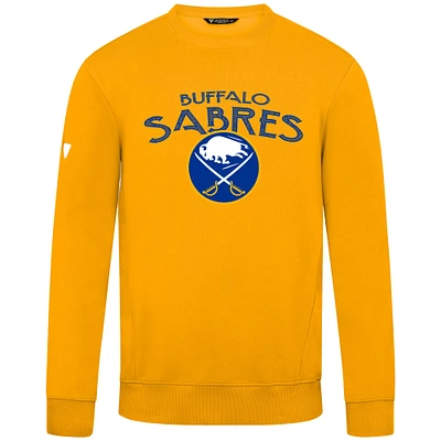Men's Levelwear Gold Buffalo Sabres Zane Mission Sweatshirt