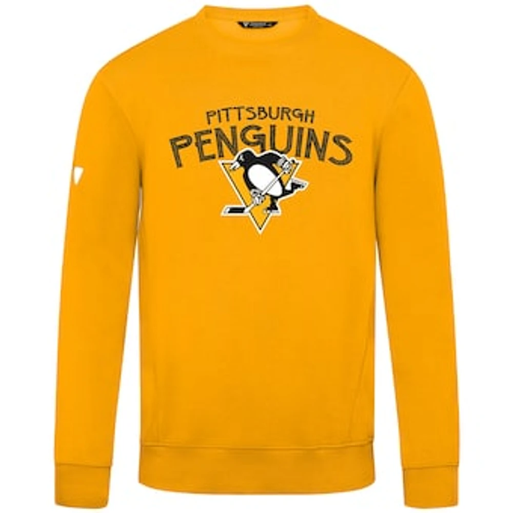 Men's Levelwear Gold Pittsburgh Penguins Zane Mission Sweatshirt