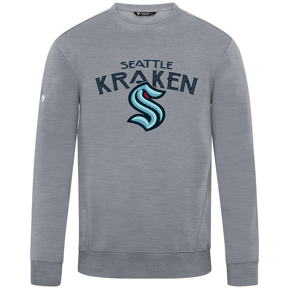 Men's Levelwear Gray Seattle Kraken Zane Mission Sweatshirt