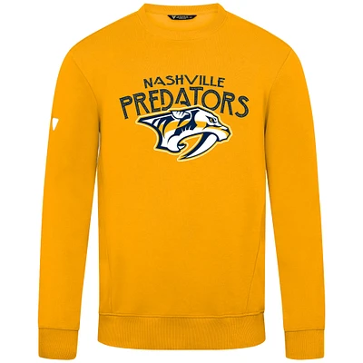 Men's Levelwear Gold Nashville Predators Zane Mission Sweatshirt