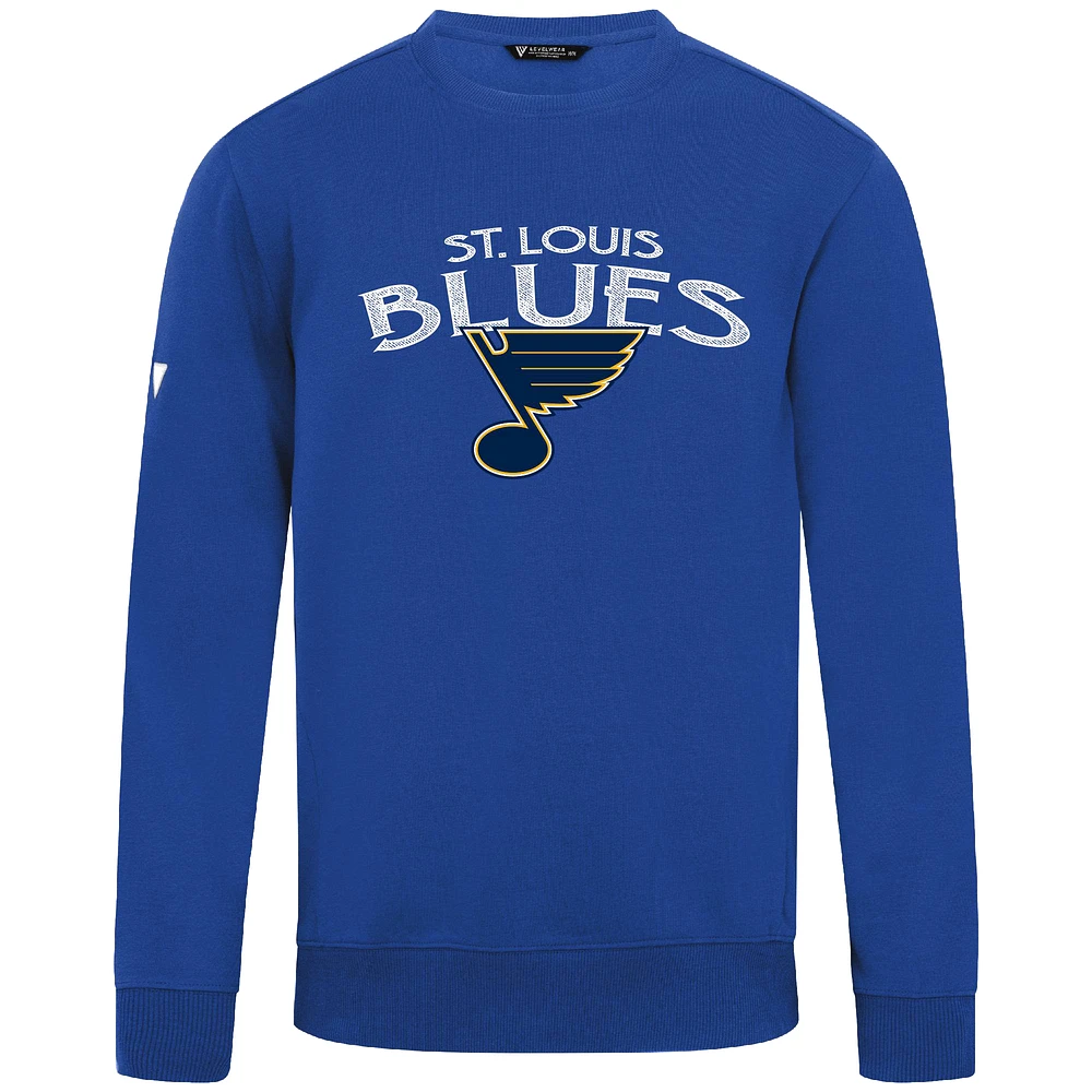 Men's Levelwear Royal St. Louis Blues Zane Mission Sweatshirt