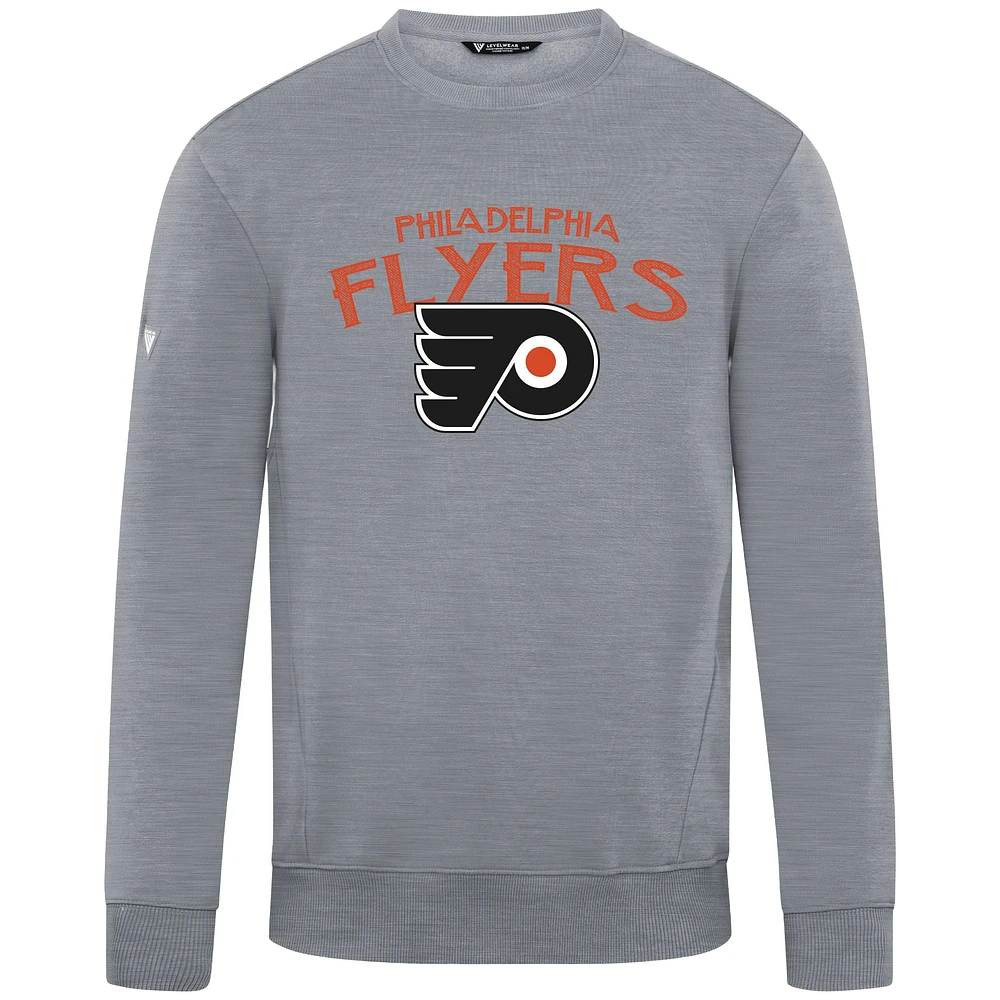 Men's Levelwear Gray Philadelphia Flyers Zane Mission Sweatshirt
