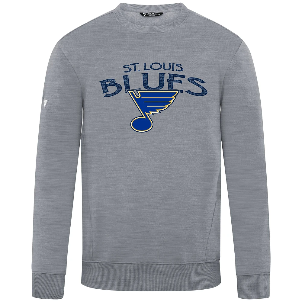 Men's Levelwear Gray St. Louis Blues Zane Mission Sweatshirt