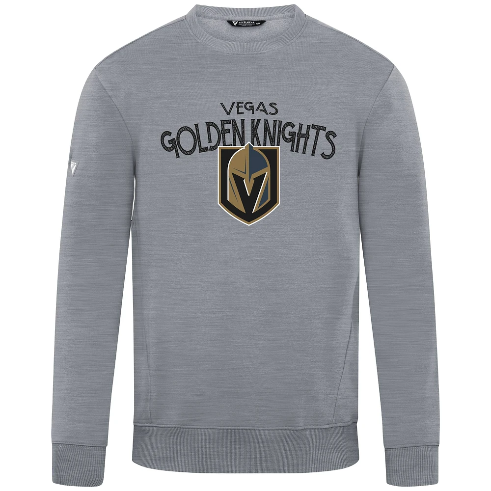 Men's Levelwear Gray Vegas Golden Knights Zane Mission Sweatshirt