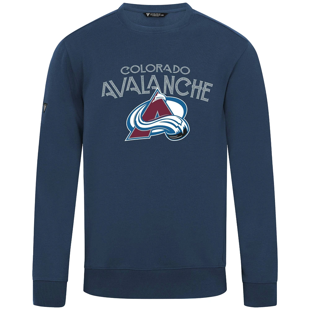 Men's Levelwear Navy Colorado Avalanche Zane Mission Sweatshirt
