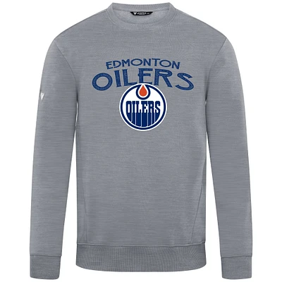 Men's Levelwear Gray Edmonton Oilers Zane Mission Sweatshirt