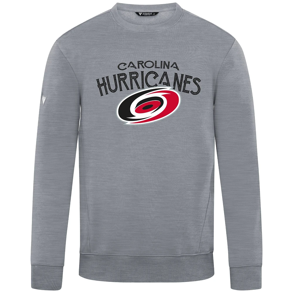 Men's Levelwear Gray Carolina Hurricanes Zane Mission Sweatshirt