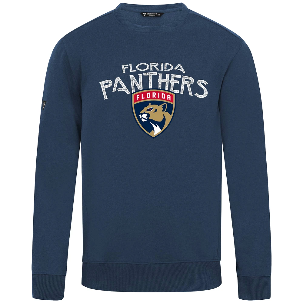 Men's Levelwear Navy Florida Panthers Zane Mission Sweatshirt