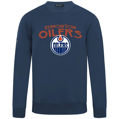 Men's Levelwear Navy Edmonton Oilers Zane Mission Sweatshirt