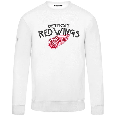 Men's Levelwear White Detroit Red Wings Zane Mission Sweatshirt